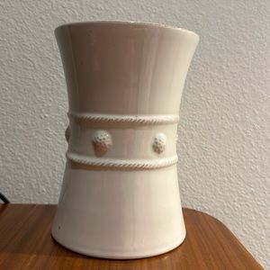 Berry & Thread Utensil Crock/Wine Cooler - Whitewash